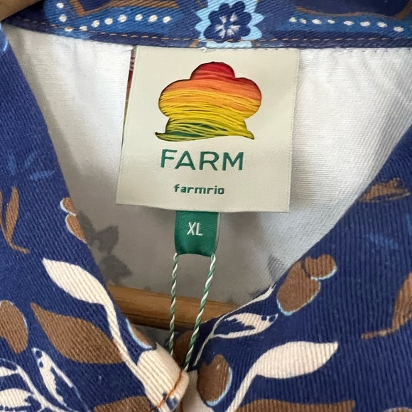 Farm Rio Blue Ana Tapestry Tropical Jacket - Size XL - NWT - Picture 7 of 15